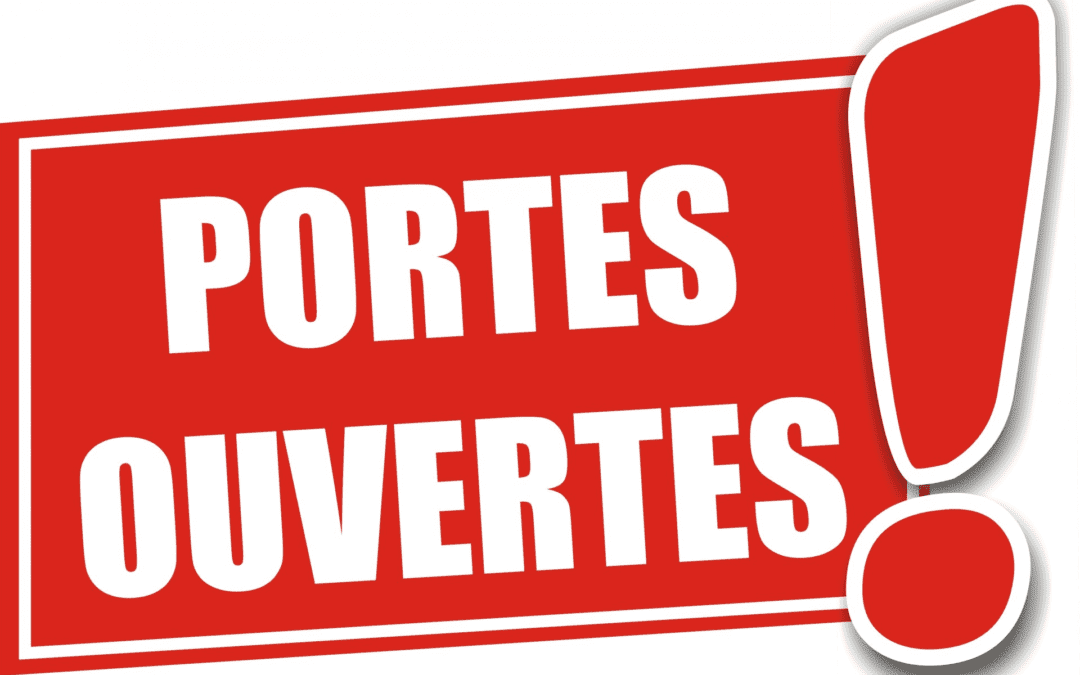 Portes ouvertes les dimanche 15 et 22 Mars