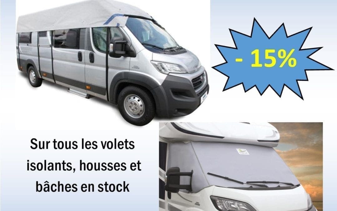 – 15% sur tous les volets isolants, bâches et housses en stock du 16 au 30 Janvier inclus !